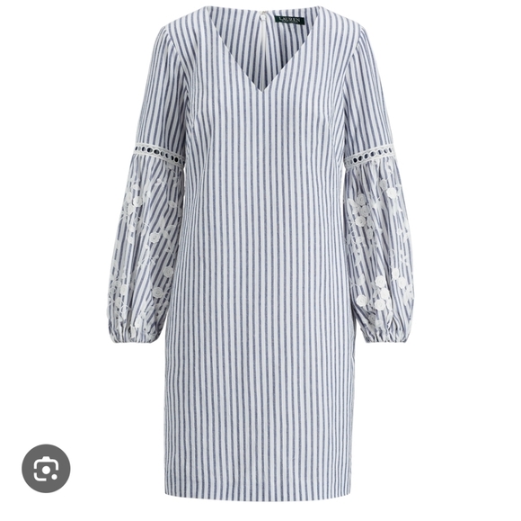 Lauren Ralph Lauren Dresses & Skirts - Lauren Ralph Lauren Blue and White Striped Dress